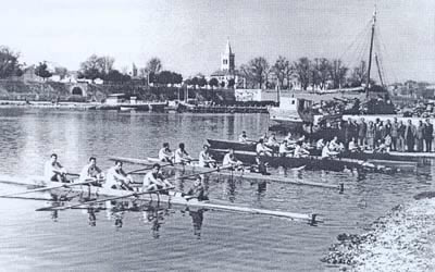 Izlazak veslača na vodu, Zadar 1952.